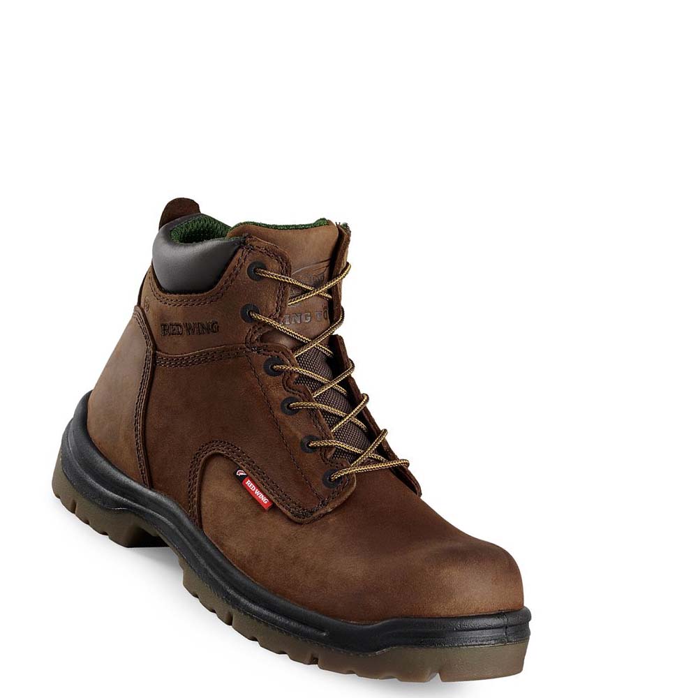 Red Wing King Toe® 8-inch Men\'s Safety Boots Brown | ZA 275BEX